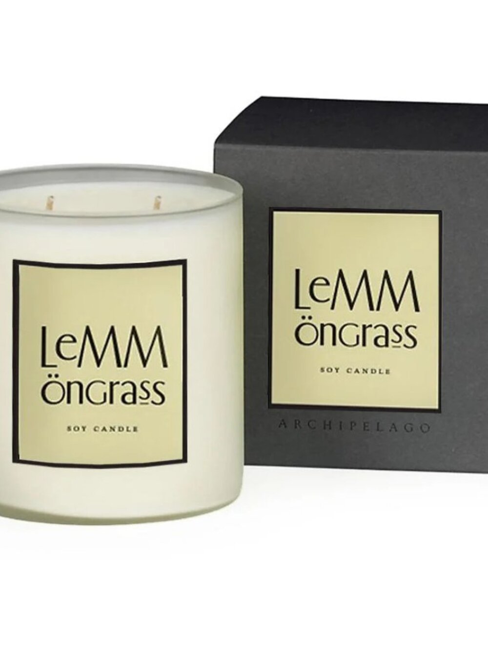 NEW + SEALED Archipelago LEMMONGRASS Soy Candle Large 14 oz Size - LEMONGRASS